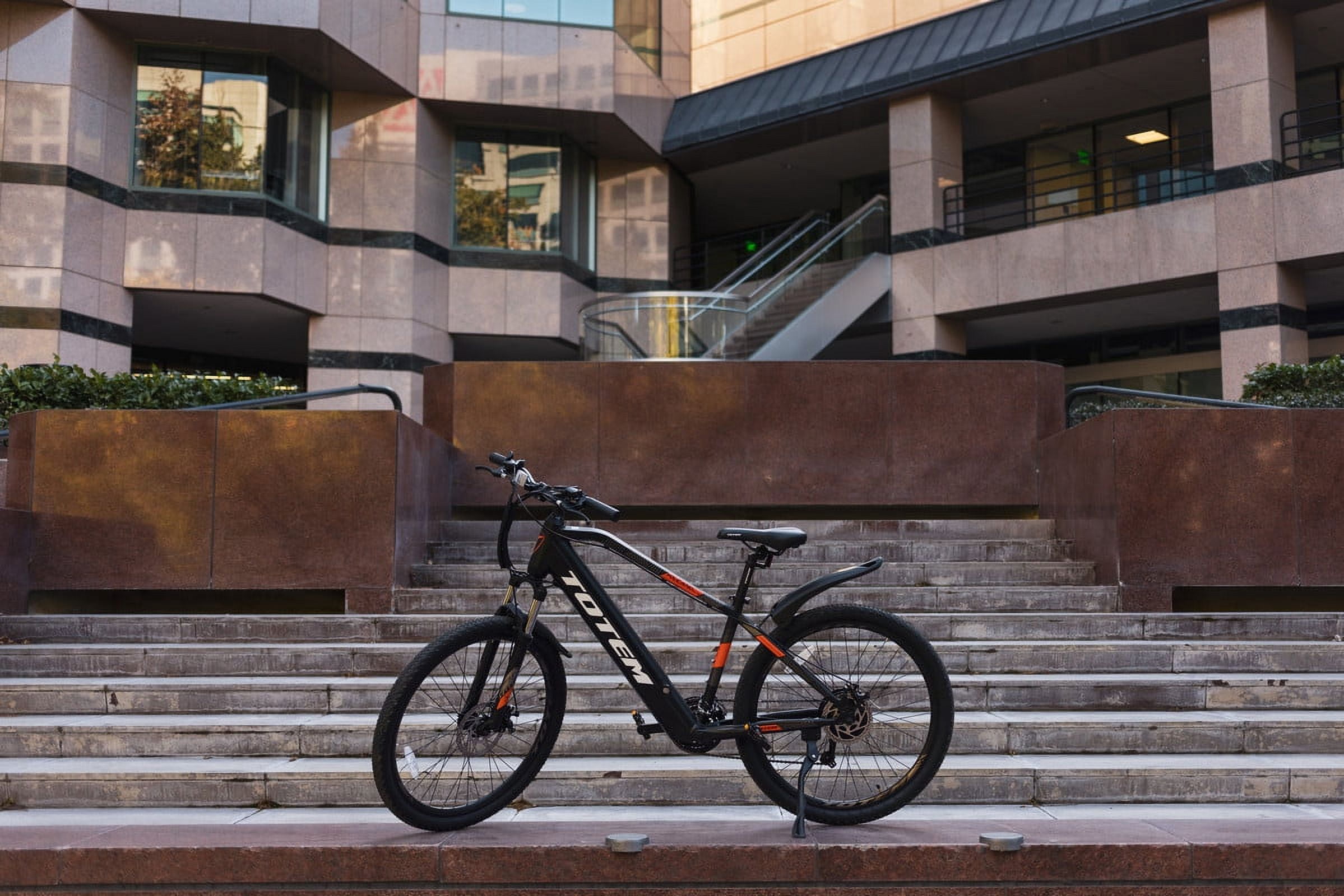Totem Electric Mountain Bike for Adults-500W Geared Hub Motor(Peak 1000W)-E Bicycle for Teens-Lithium Battery 557WH-Max Range 40 Miles E MTB 21 Speed 27.5" Tires-Front Fork Suspension-Volcano 2.0