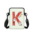 thumbnail image 2 of POLERO Christmas Polyester Satchel Messenger Pouch, Lightweight Double Deck over Shoulder Wallet for Travel and Daily Use, 2 of 7