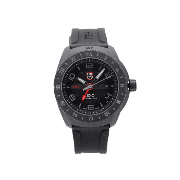 Luminox SXC Space GMT 45.5mm Carbon Black Dial Quartz Mens Watch XU.5021.GN
