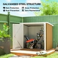 thumbnail image 4 of Outsunny 5' x 3' Metal Garden Storage Shed Tool House with Double Doors, 4 of 10