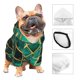 thumbnail image 3 of Fotbe Green Mosaic Glass Sudadera con Estampado para Perros Pequeños – Suéter con Capucha para Mascotas, Tela Suave de Forro Polar con Bolsillo-Small, 3 of 7