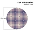 thumbnail image 3 of Gaeub Heart Check Plaid Print 6 Pcs Leather Coasters for Drinks ,Drink Coasters Sets,Drink Table Cup Coasters for Living Room Kitchen Coffee Decor,Round Shape, 3 of 7