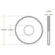 thumbnail image 2 of 1 pieza Hss Rueda de corte circular de 72 mm de sierra 125 mm 72T 0.8 1.0 1.5 2.0 2.5 3.0 3.5 4.0 4.5 5.0 mm de espesor 27 mm Arbor, 2 of 4