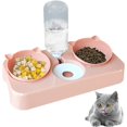 thumbnail image 4 of Expérience d'Alimentation Surélevée, Ensemble de Bols pour Animaux Écologiques avec Distributeur d'Eau Automatique, Design Antidérapant Offre Stabilité pour Repas Sans Désordre, 4 of 4