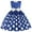 Blue, variant on Axiiglly Girls Clothes Polka Dot Girls Dresses Crew Neck Sleeveless Princess Dress Vintage Bow Knot Holiday Birthday Tea Party Dresses