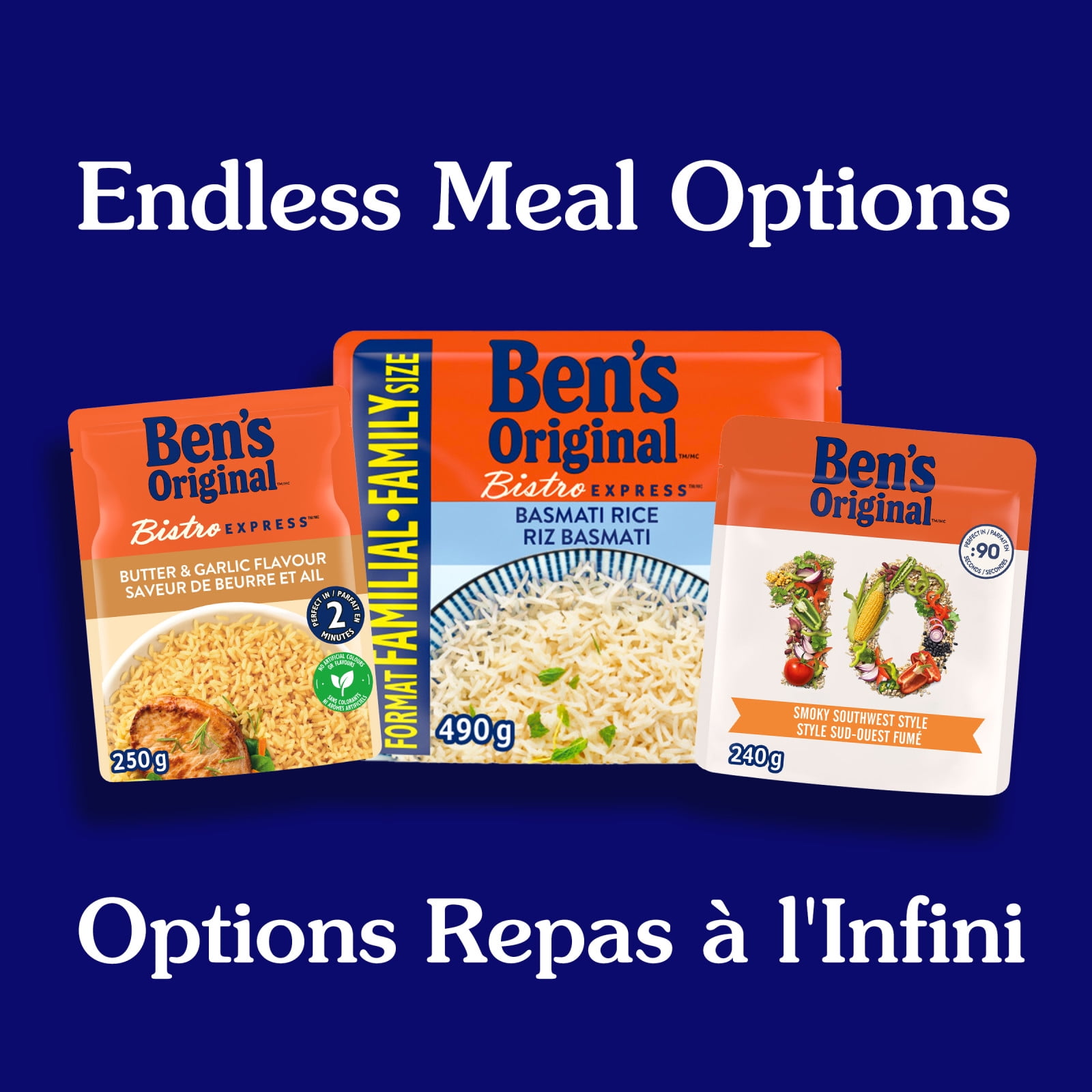 Ben's Original™ Bistro Express Butter & Garlic Flavour, 250g, Perfect Every Time™