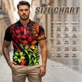 thumbnail image 6 of Aplkyhs Matching Golf Shirts for Couple Quarter Zip Red Polynesian Flower Men's Casual Short Sleeve Cool Golf Shirts 4-Way Stretch for Golf,Tennis,Hiking,Running,Gym Breathable Fabric, 6 of 6
