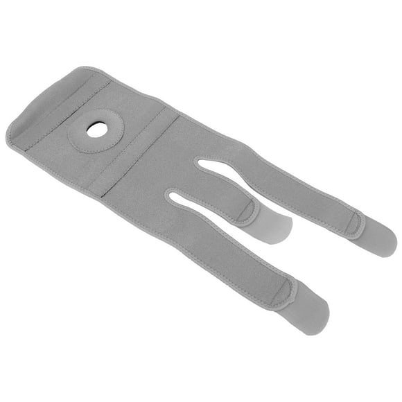 Support de Genou, Augmentation de la Circulation Attelle de Genou Épaissie Design Rembourré Anneau de Stabilisation Renforcé pour Entorses pour la Maison pour le Travail pour l'Arthrite Rose Rouge, Gris