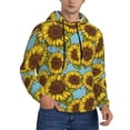 thumbnail image 2 of Lsque Sunflowers Pattern Casual Men's Hoodie,Hooded Sweatshirt with Kangaroo Pocket,Pullover Hoodie-XX-Large, 2 of 7