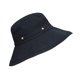 thumbnail image 5 of Sombrero de pescador con protección solar para mujer, color liso, con ala ancha, para pesca al aire libre en verano y senderismo (negro), 5 of 8