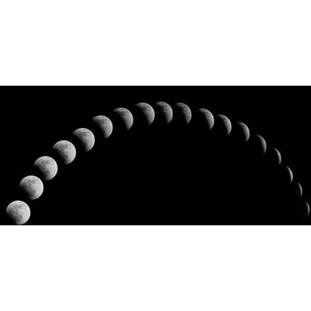 LAMINATED POSTER The Night Sky Moon A Total Solar Eclipse Super Moon Poster Print 24 x