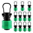 thumbnail image 1 of Tapón de extremo para tubería de riego por goteo de 1/2 pulgada, accesorio universal para sistema de riego con tubería de cinta de goteo de 16 mm, 1 of 8