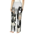 thumbnail image 3 of Bingfone Pajamas For Women,Colors Cats Pajama Pants With Pockets-Large, 3 of 9