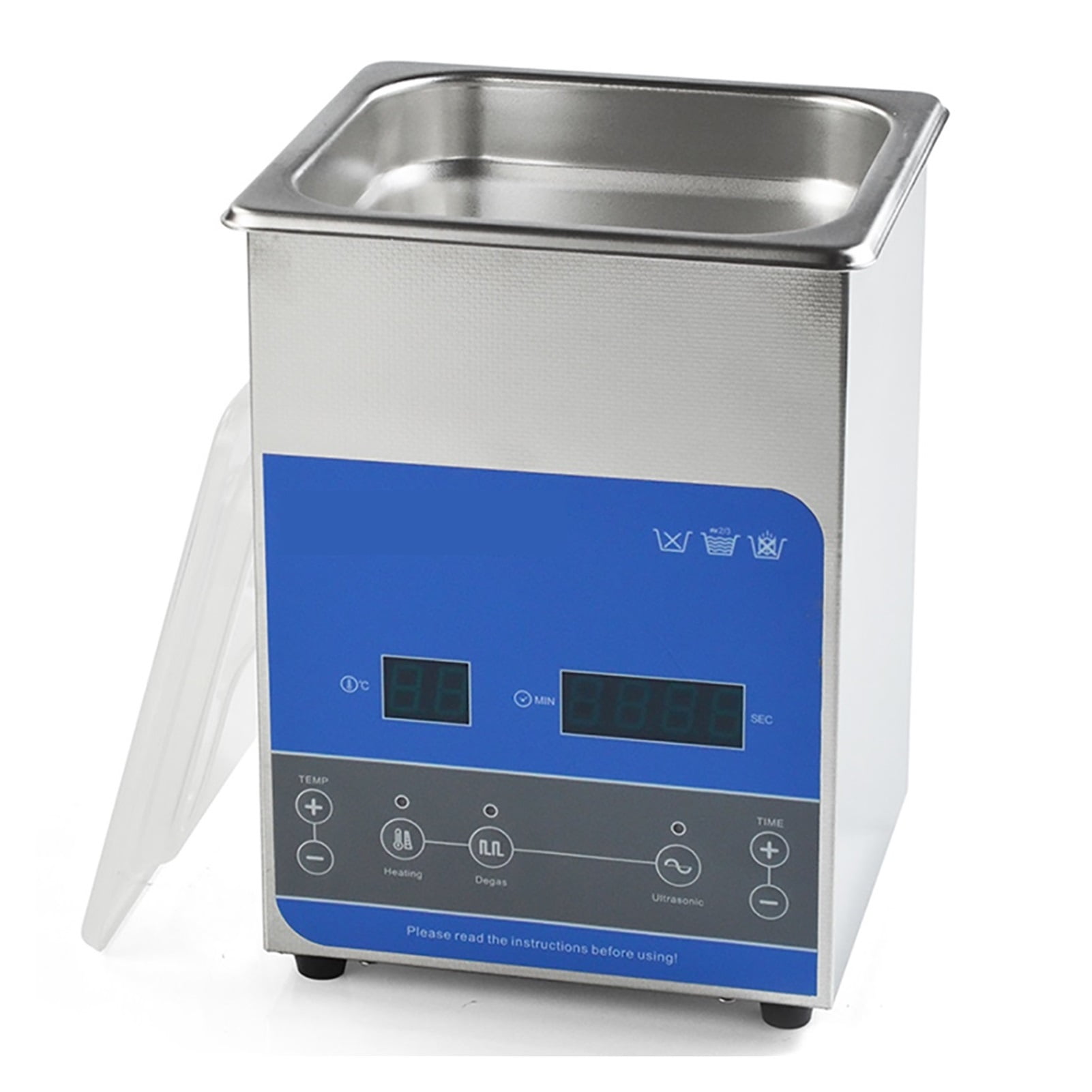 Ultrasonic Cleaner 2L 50W With Digital Display Heating Basket Ultrasonic Bath Cleaning Tool ,Strong Cleaning