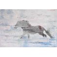 thumbnail image 2 of "Grey Horse Trot 2" Painting Print on Wrapped Canvas, 2 of 7
