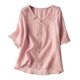 thumbnail image 2 of mfyjkho Tops Casuales Para Mujer, Camisetas Sin Mangas Lisas De Manga Corta Con Cuello Vuelto Para Mujer De Verano Tops Para Hacer Ejercicio Para Mujer M, 2 of 6