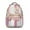 Pioneer Flower, variant on Pink and Gold Marble Texture Backpack for School,Cute School Bag,Schoolbag with Adjustable Shoulder Straps & Padded Back,15.3"x11"x6.7"