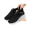 thumbnail image 6 of Oucaili Womens Running Shoe Fly Woven Upper Athletic Shoes Sport Sneakers Non-Slip Fitness Workout Flats Women Walking Black 6, 6 of 6