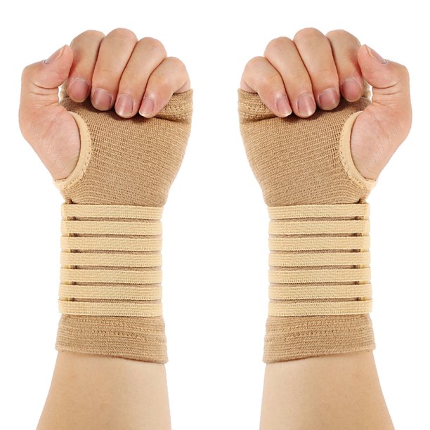 ZTOO 2PCS Elastic Wrist Support Carpal Tunnel Brace Wrist Adjustable