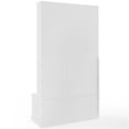 thumbnail image 6 of Pemberly Row Modern MDF Wood/Birch Veneer Hall Tree in White, 6 of 13
