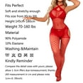 thumbnail image 5 of Aayomet Womens Lingerie Women Lingerie Garter Belt Stocking Tights Fishnet Opening Leggings Hollow Out Pantihose Lingerie,Hot Pink One Size, 5 of 5