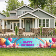 thumbnail image 6 of LUUFILx Happy Birthday Party Supplies Backdrop Colorful Balloon Decorations Banner Photography Props Celebration Background Party Decor, 6 of 8