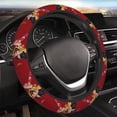 thumbnail image 2 of Won-Der Wo-Man Steering Wheel Cover Elastic Stretch Breathable Vehicle Steering Wheel Protector Car Interior Accessories, 2 of 8