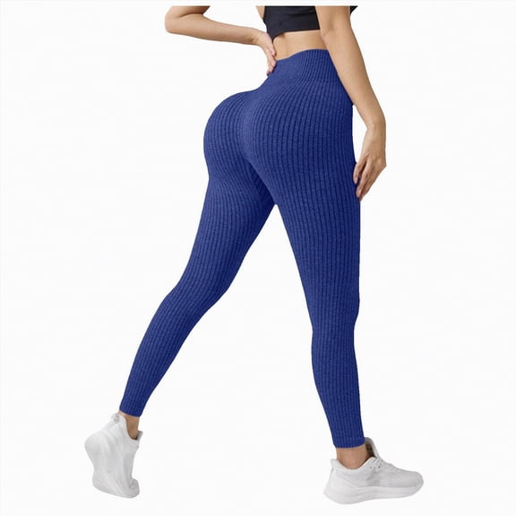 Yindaity Women Leggings No Front Seam High Waisted Workout Leggings for Women Buttery Soft Yoga Pants Gym Athletic Tights(Dark Blue,M)