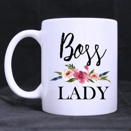Funny Boss Coffee Mug - Boss Lady?Coffee?Mug,Ceramic?Material?Mugs,Tea?Cup,White?11oz