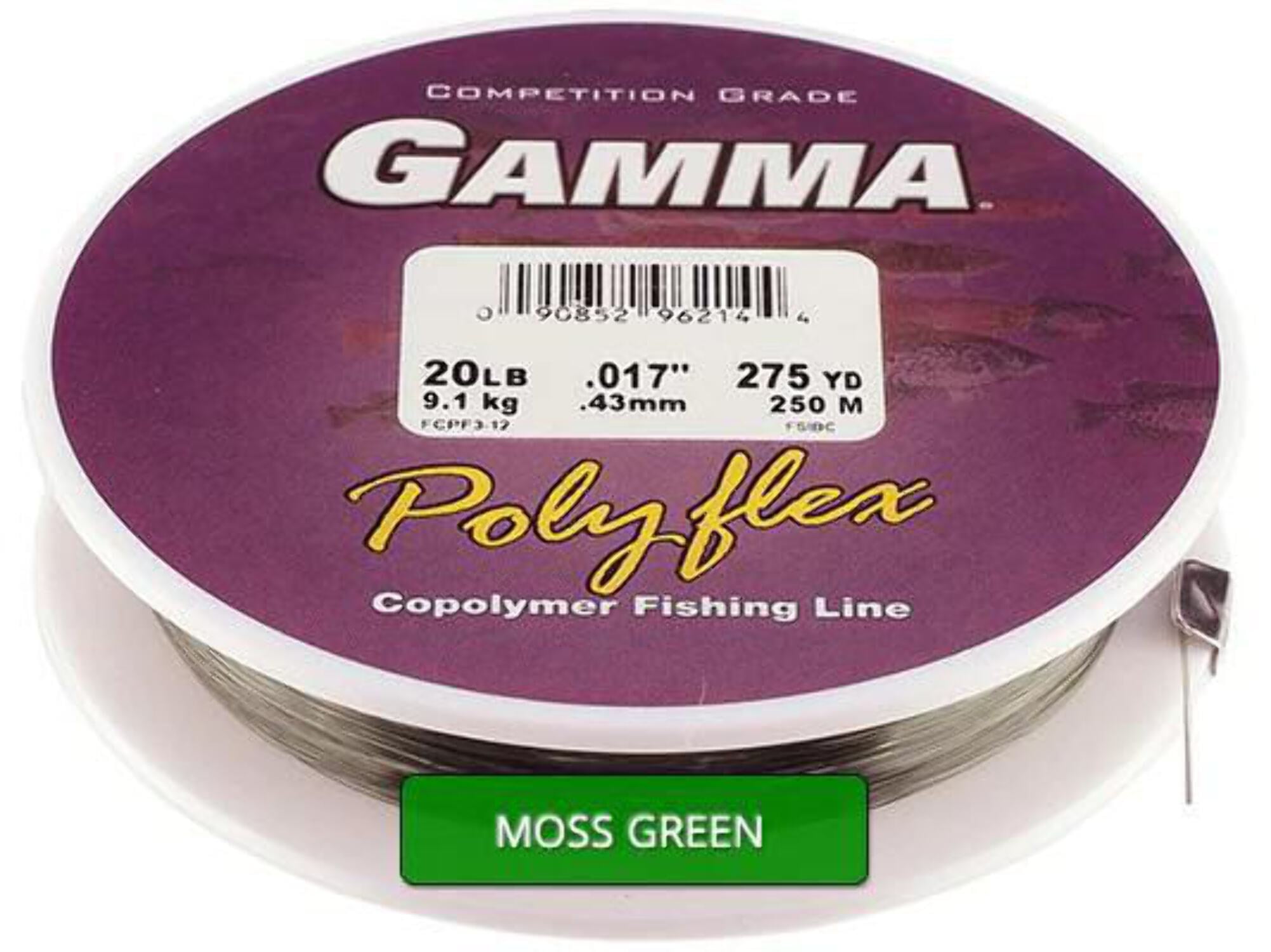 GAMMA Copolymer Fishing Line Filler Spool, 20lb, 275yds, Clear