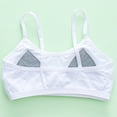 thumbnail image 4 of CYRBOKO Girls Barlettes, Padded Cotton Breathable Comfortable Soft Training Bras White Size 11-12 T, 4 of 4