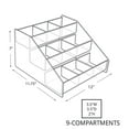 thumbnail image 4 of Three-Tier Shelf, 9 Compartment Counter Step Display, 12" wide, 4 of 5
