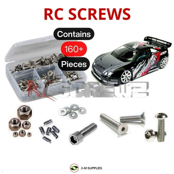 RCScrewZ Metric Stainless Screw Kit ass002m for Associated Nitro TC3 RTR/Factory (#2034/2035) | SET