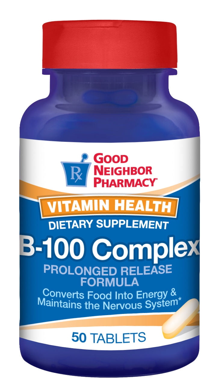 GNP Vitamin B100 Complex Supplement Prolonged Release 50 Tab