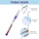 thumbnail image 4 of Paquete de 2 bolígrafos de marcado de orificios profundos de 20 mm para carpintería, metal, baldosas de cerámica - Marcador de orificio de tornillo impermeable de punta larga con regla de 60 mm para, 4 of 7