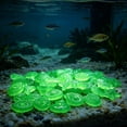 thumbnail image 5 of SouMaox Artificial Starfish Sea Shells Aquarium Decor, Glowing Stones for Fresh Water Saltwater Tank, Luminous Night Light Decor, 0.59" Green, 5 of 6