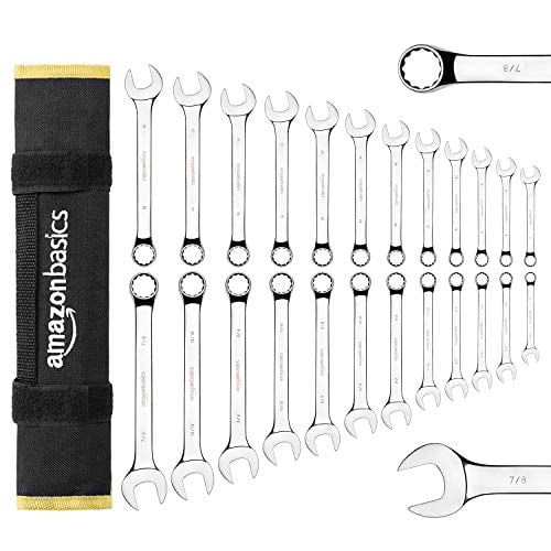 Photo 1 of Basics Combination Wrench Set - Metric and SAE, 24-Piece
