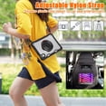 thumbnail image 3 of SaniMore Case for iPad Mini 6 8.3", with Shoulder Strap Pencil Slot Hybird PC TPU Back Cover 360° Ratating Handle Bracket Shockproof Anti-fall Rugged Kids Shell, Black, 3 of 18