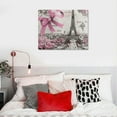 thumbnail image 5 of Orinice Eiffel Tower Ribbon Detailed Drawing Fine Art Aesthetic Poster & Print Wall Painting for Home Decor 20x16in, 5 of 6
