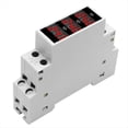 thumbnail image 5 of Voltímetro Trifásico LED -, Minivoltímetro Digital, Medidor de Voltaje Modular, 80-500 V CA, Riel DIN, V1, V2, V3, 5 of 5