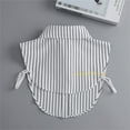 thumbnail image 7 of LoudSung Fake Collar Stripe False Dickey Collar Matched Cuffs Sets Detachable Half Shirt Blouse Elegant for Women Girls, 7 of 7