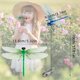 thumbnail image 2 of 12Pcs Artificial Dragonfly Pole Clips for Outdoors 3D Dragonfly Decor Gardening, 3D Dragonfly Garden Decorative Clips, 2 of 5