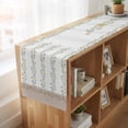 thumbnail image 6 of Table Runners 72 Inches Long Dress Scarves, Beige Floral Farmhouse Kitchen/Dining Table Runner, Coffee Tablerunners, Spring Summer Botanical Flowers 14x72 Inch, 6 of 9