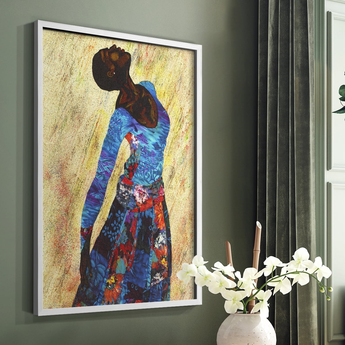 Woman Strong IV Framed Print - Solid Wood in Single Picture Frame Solid Wood 2 Framed Print