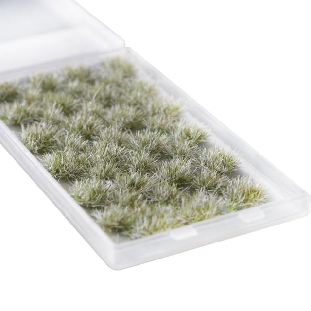 39pcs War Scenics Four Seasons Static Grass Tufts Railway Railroad Wargame Green