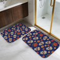 thumbnail image 5 of Skull and Rose Gothic Pattern Bath Mat Set Of 2,Non-Slip Rug for Bathroom,Kitchen,Bedroom,Entrance, 30x17 and 23.5x15.7 Inches, 5 of 5