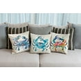 thumbnail image 7 of WIRESTER 18x18 inch Square Decorative Throw Sofa Pillow Cases, Blue Crab, 7 of 7