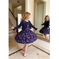 thumbnail image 6 of Aideaone Toddler Girls Dresses Sleeveless Dress with Long Sleeve Ruffle Cardigan 2 Piece Fall Outfit Set 2T-41T, 6 of 9