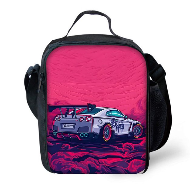 Juego de 3 piezas con logotipo de coche deportivo para niños y niñas, mochila escolar de lujo con bolsas de almuerzo, bolsas de lápices, mochilas escolares, el mejor regalo