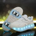 thumbnail image 6 of Kids Wheels Shoes with Lights Rechargeable Roller Skates Shoes Retractable Wheels Shoe LED Flashing Sneakers for Girls Boys Gift, 6 of 17